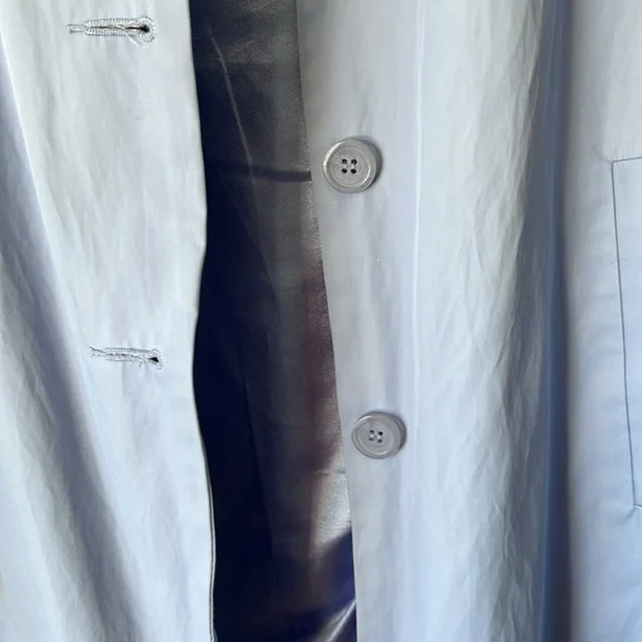 Weatherproof Garment Company Women's Trench Coat Jacket Periwinkle Blue L - Picture 4 of 17